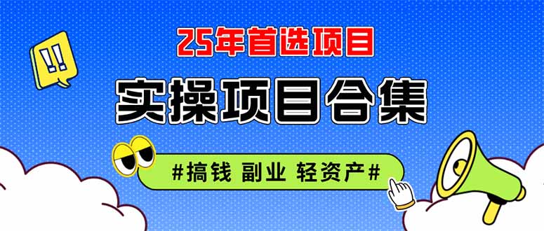 （14767期）2025实操项目合集挂机类型直播类型轻资产创业类型课程分享各项目介…_天恒副业网