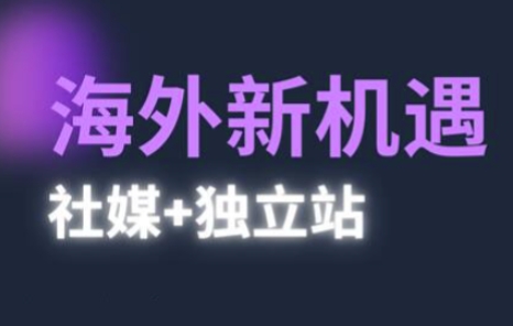 2025出海新机遇(社媒+独立站)，海外新机遇，实现独立站的高效运营与出海_天恒副业网