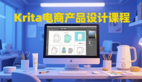 Krita电商产品设计课程,掌握从工具使用到创意落地的全链路设计能力_天恒副业网