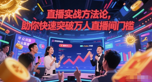 直播实战方法论,助你快速突破万人直播间门槛_天恒副业网