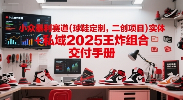 小众暴利赛道(球鞋定制，二创项目)实体+私域2025王炸组合 交付手册_天恒副业网