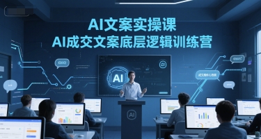 AI文案实操课,AI成交文案底层逻辑训练营_天恒副业网