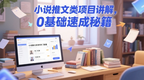 小说推文类项目讲解，0基础速成秘籍_天恒副业网