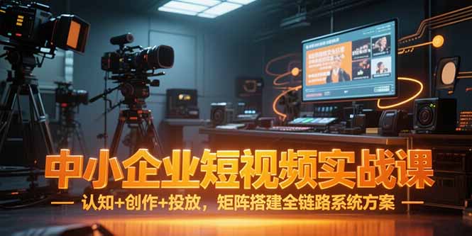 中小企业短视频实战课，认知+创作+投放，矩阵搭建全链路系统方案_天恒副业网