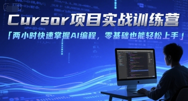 Cursor项目实战训练营,两小时快速掌握AI编程,零基础也能轻松上手_天恒副业网