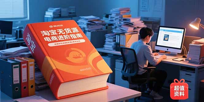 （15317期）淘宝无货源电商进阶指南，包含新人课、进阶课，配套资料，蓝海选品等_天恒副业网