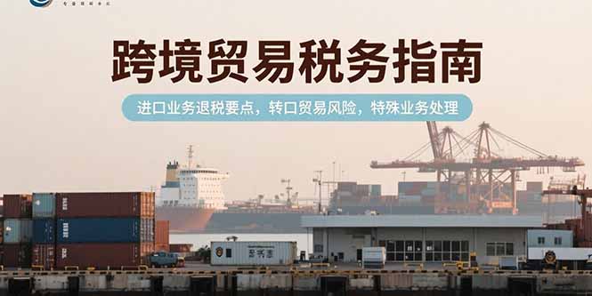 跨境贸易税务指南，进口业务退税要点，转口贸易风险，特殊业务处理_天恒副业网