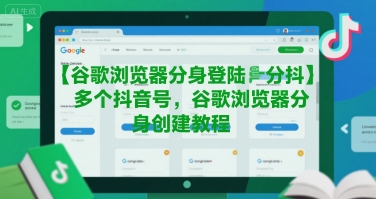 谷歌浏览器分身登陆多个抖音号，谷歌浏览器分身创建教程_天恒副业网