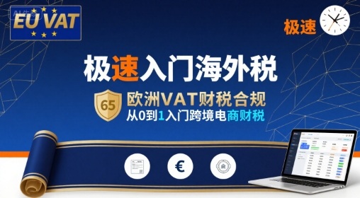 极速入门海外税，欧洲VAT财税合规，从0到1入门跨境电商财税_天恒副业网