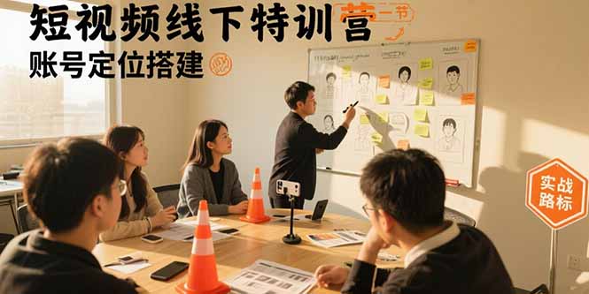 (15707期)短视频线下特训营:账号定位搭建/口播号拍摄剪辑/直播间流量入口/变现实战_天恒副业网