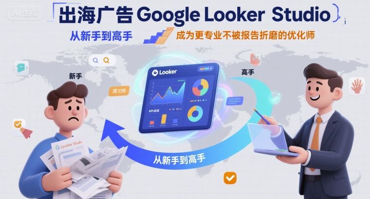 出海广告GoogleLookerStudio从新手到高手，成为更专业不被报告折磨的优化师_天恒副业网