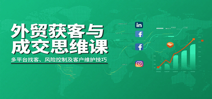 外贸获客与成交思维课：多平台找客、风险控制及客户维护技巧_天恒副业网