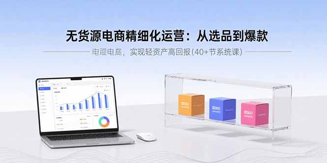 (15896期)无货源电商精细化运营:从选品到爆款,实现轻资产高回报(40+节系统课)_天恒副业网