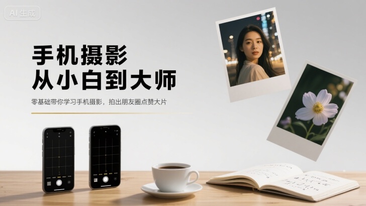 手机摄影从小白到大师，零基础带你学习手机摄影，拍出朋友圈点赞大片_天恒副业网