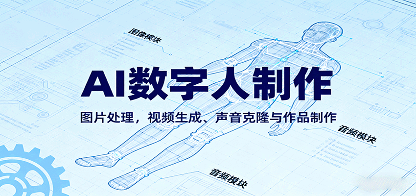 AI永生数字人制作教程：图片处理，视频生成、声音克隆与作品制作_天恒副业网