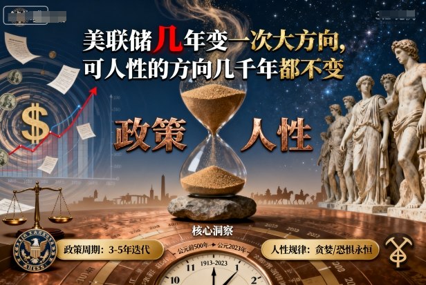付费文章:美联储几年变一次大方向,可人性的方向几千年都不变_天恒副业网