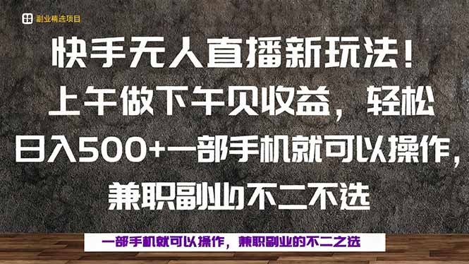 (16119期)一部手机,上午做下午见收益,学会秒上手,轻松日入500+_天恒副业网
