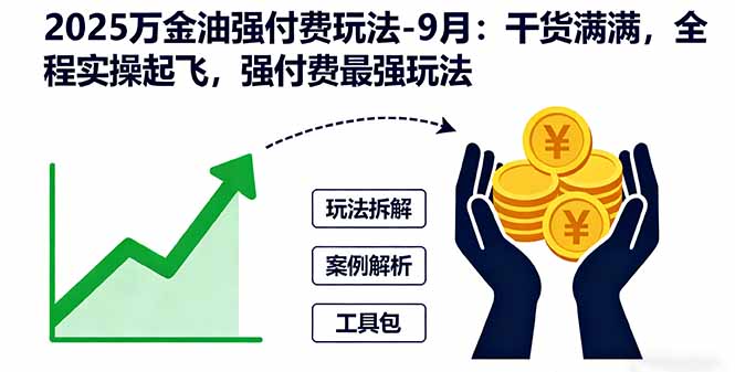 （16202期）2025万金油强付费玩法-9月：干货满满，全程实操起飞，强付费最强玩法_天恒副业网