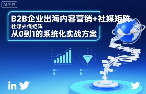 B2B企业出海内容营销+社媒矩阵,从0到1的系统化实战方案_天恒副业网