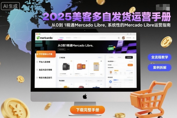 2025美客多自发货运营手册：从0到1精通MercadoLibre，系统性的MercadoLibre运营指南_天恒副业网