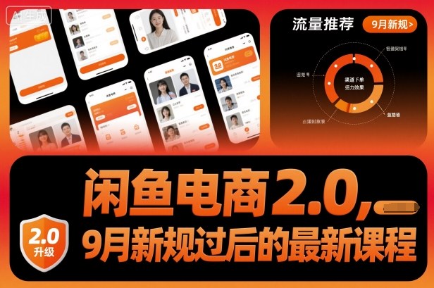 闲鱼电商2.0，9月新规过后的最新课程_天恒副业网