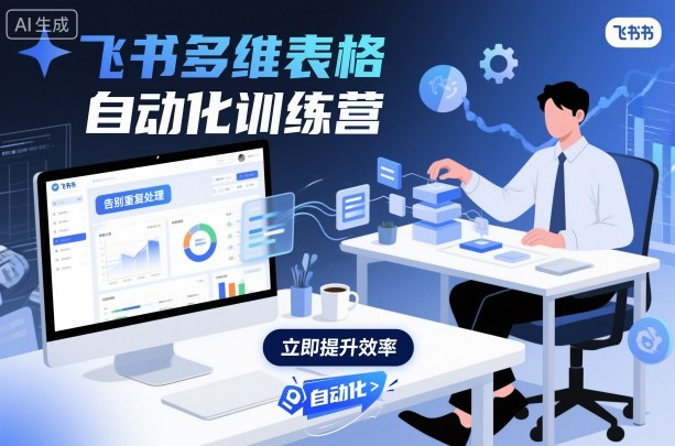 飞书多维表格自动化训练营,手把手教你告别重复处理,用多维表格开启高效办公新模式_天恒副业网