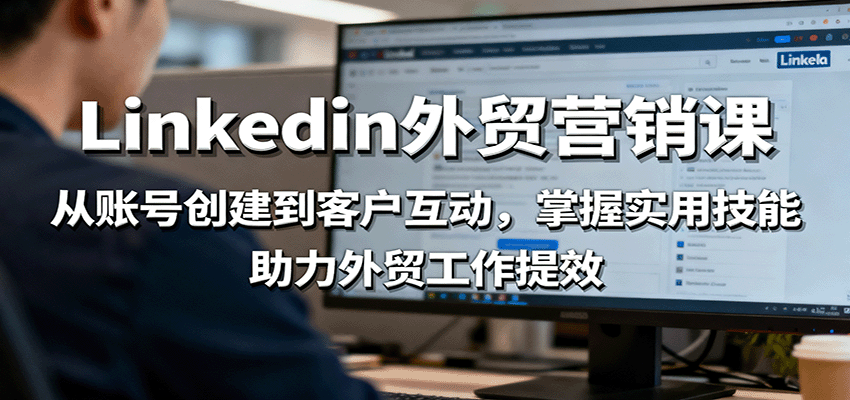 LinkedIn外贸营销课：从账号创建到客户互动，掌握实用技能，助力外贸工作提效_天恒副业网