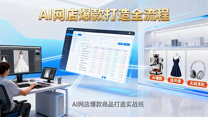 （16326期）AI网店爆款商品打造实战班：AI技术实现商品图智能处理，快速搭建AI网店_天恒副业网