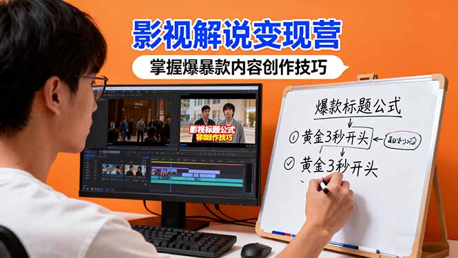 (16348期)影视解说变现营:通过30+实战案例爆款内容创作技巧,掌握影视解说盈利密码_天恒副业网