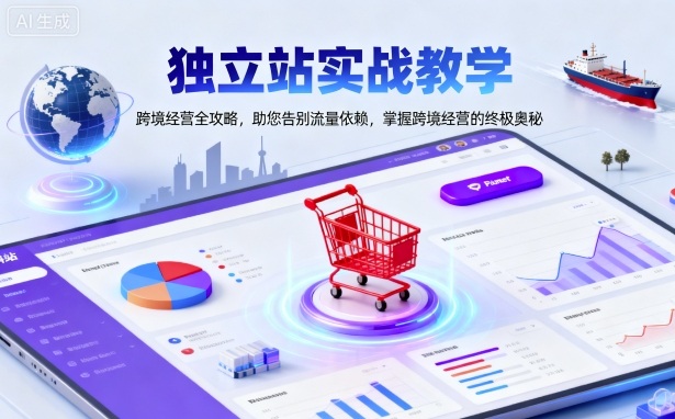 独立站实战教学,跨境经营全攻略,助您告别流量依赖,掌握跨境经营的终极奥_天恒副业网
