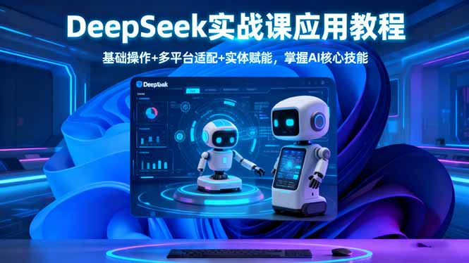 （16391期）DeepSeek实战课应用教程、基础操作+多平台适配+实体赋能，掌握AI核心技能_天恒副业网