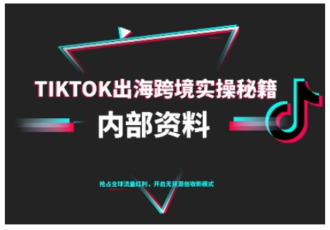 TikTok跨境电商0-1搭建运营，TK出海跨境实操秘籍（10月更新）_天恒副业网
