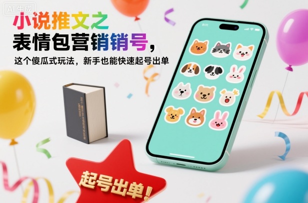 小说推文之表情包营销号,这个傻瓜式玩法,新手也能快速起号出单_天恒副业网