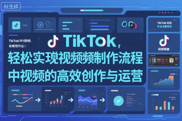 TikTok中视频制做流程，轻松实现Tk中视频的高效创作与运营_天恒副业网