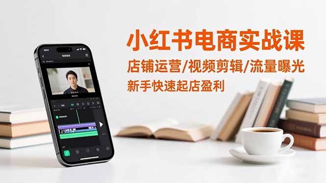 （16536期）小红书电商实战课：店铺运营/视频剪辑/流量曝光，新手快速起店盈利_天恒副业网