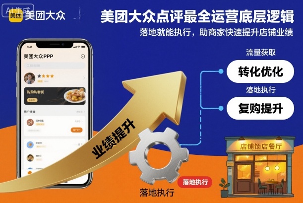 美团大众点评最全运营底层逻辑,落地就能执行,助商家快速提升店铺业绩_天恒副业网