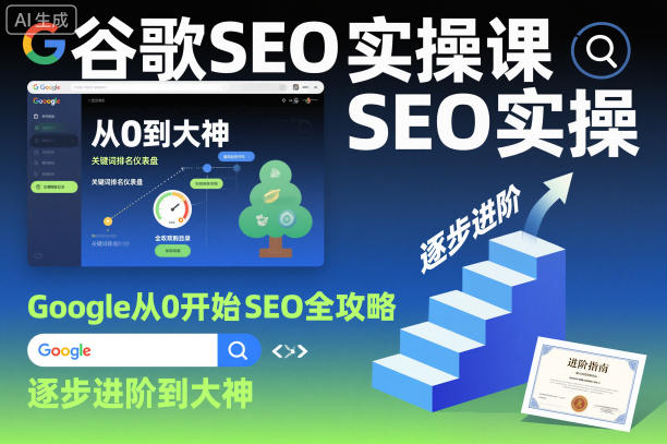谷歌SEO实操课，Google从0开始SEO全攻略，逐步进阶到大神_天恒副业网