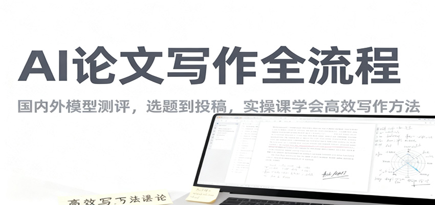 AI论文写作全流程,国内外模型测评,选题到投稿,实操课学高效写作方法_天恒副业网