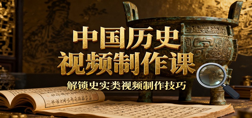 中国历史视频制作课：疆域地图集+参考文案+练习素材，解锁史实类视频制作技巧_天恒副业网