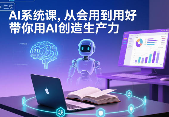 AI系统课，从会用到用好，带你用AI创造生产力_天恒副业网