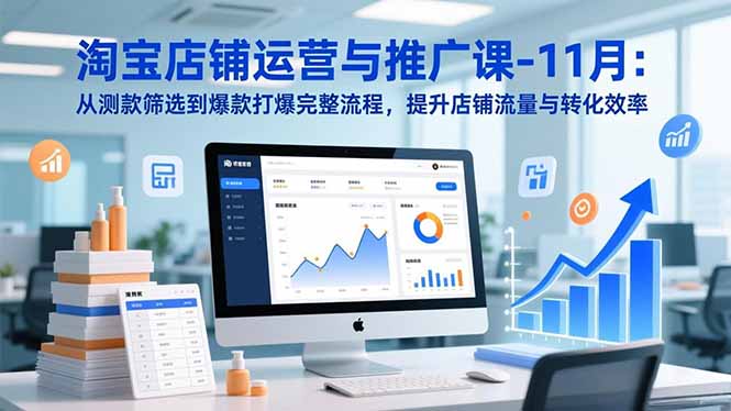 (16714期)淘宝店铺运营与推广课-11月:从测款筛选到爆款打爆完整流程,提升店铺流量与转化效率_天恒副业网