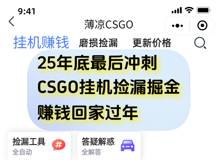 (16735期)12月年底抓紧最后一个月,用CSGO游戏挂机捡漏掘金赚钱掘金,一部手机轻松日入500+_天恒副业网