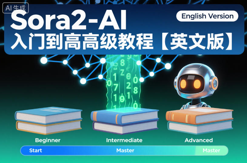 Sora2-AI入门到高级教程【英文版】_天恒副业网
