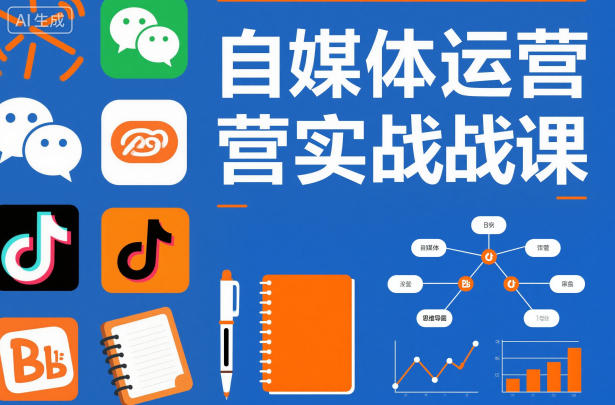 自媒体运营实战课,掌握一套系统的自媒体运营底层方法论,成为优秀的内容创作者_天恒副业网