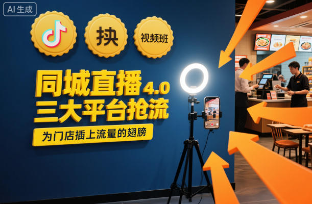 同城直播实操班4.0,三大平台抢流,为门店插上流量的翅膀_天恒副业网