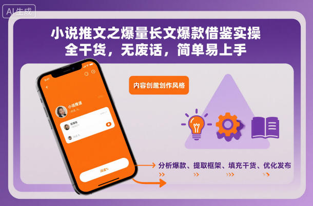 小说推文之爆量长文爆款借鉴实操，全干货，无废话，简单易上手_天恒副业网