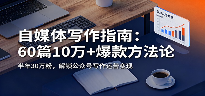 自媒体写作指南:60篇10万+爆款方法论,半年30万粉,解锁公众号写作运营变现_天恒副业网