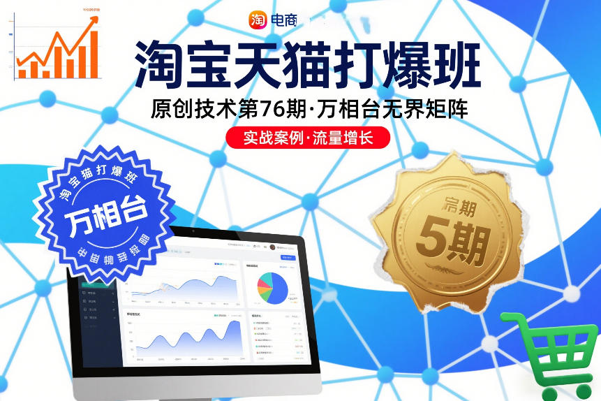 淘宝天猫打爆班原创技术第76期，万相台无界矩阵_天恒副业网