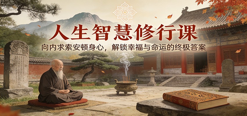 人生智慧修行课：向内求索安顿身心，解锁幸福与命运的终极答案_天恒副业网