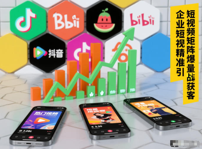 企业短视频精准引流矩阵获客，短视频矩阵爆量战法_天恒副业网